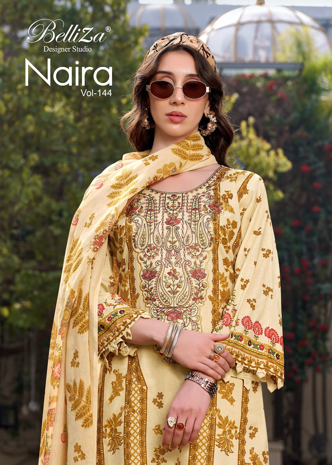 Naira Vol 144 Belliza Designer Studio Cotton Karachi Salwar Suits Supplier Gujarat