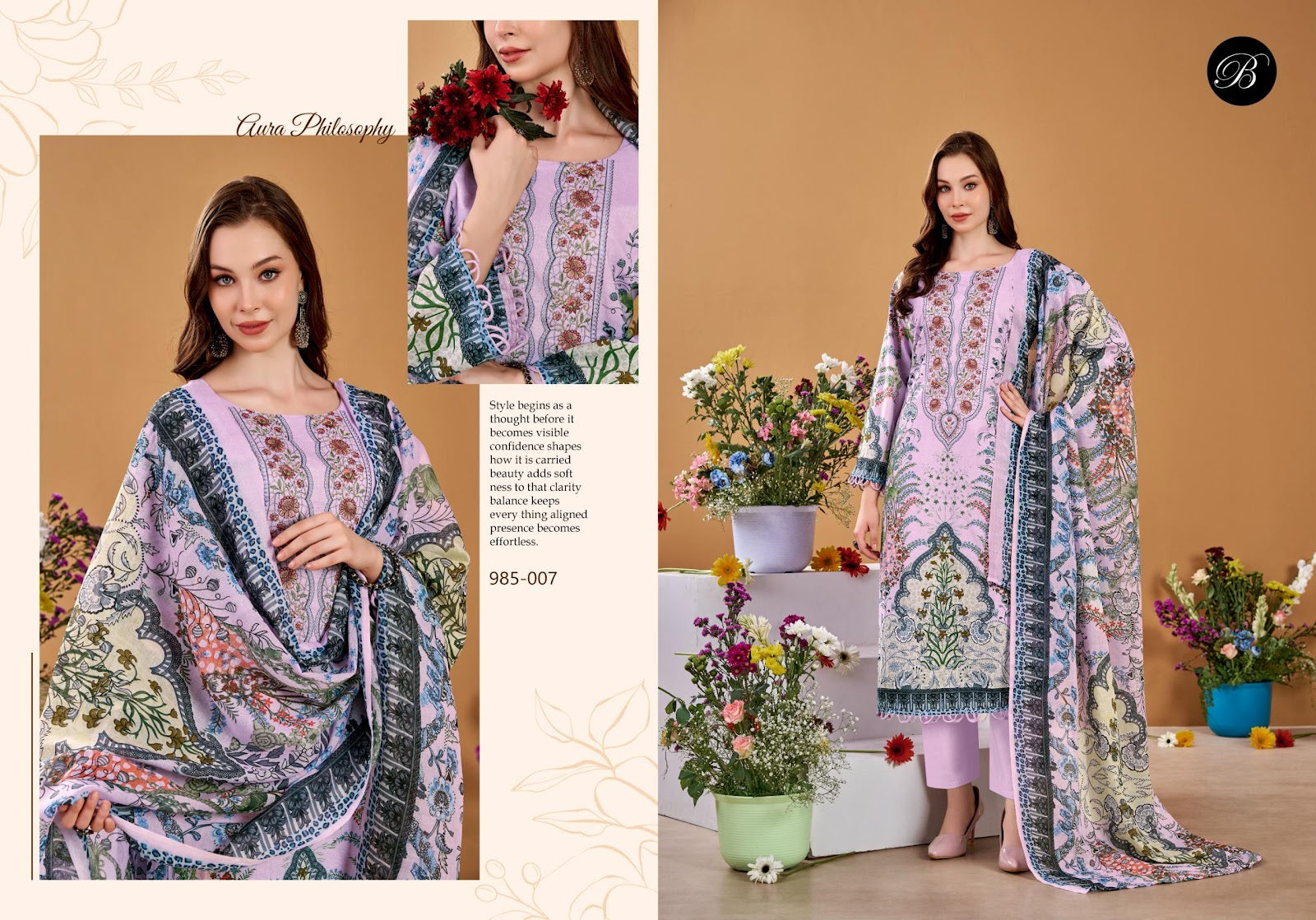 Naira Vol 145 Belliza Designer Studio Pure Cotton Karachi Salwar Suits Wholesaler Ahmedabad