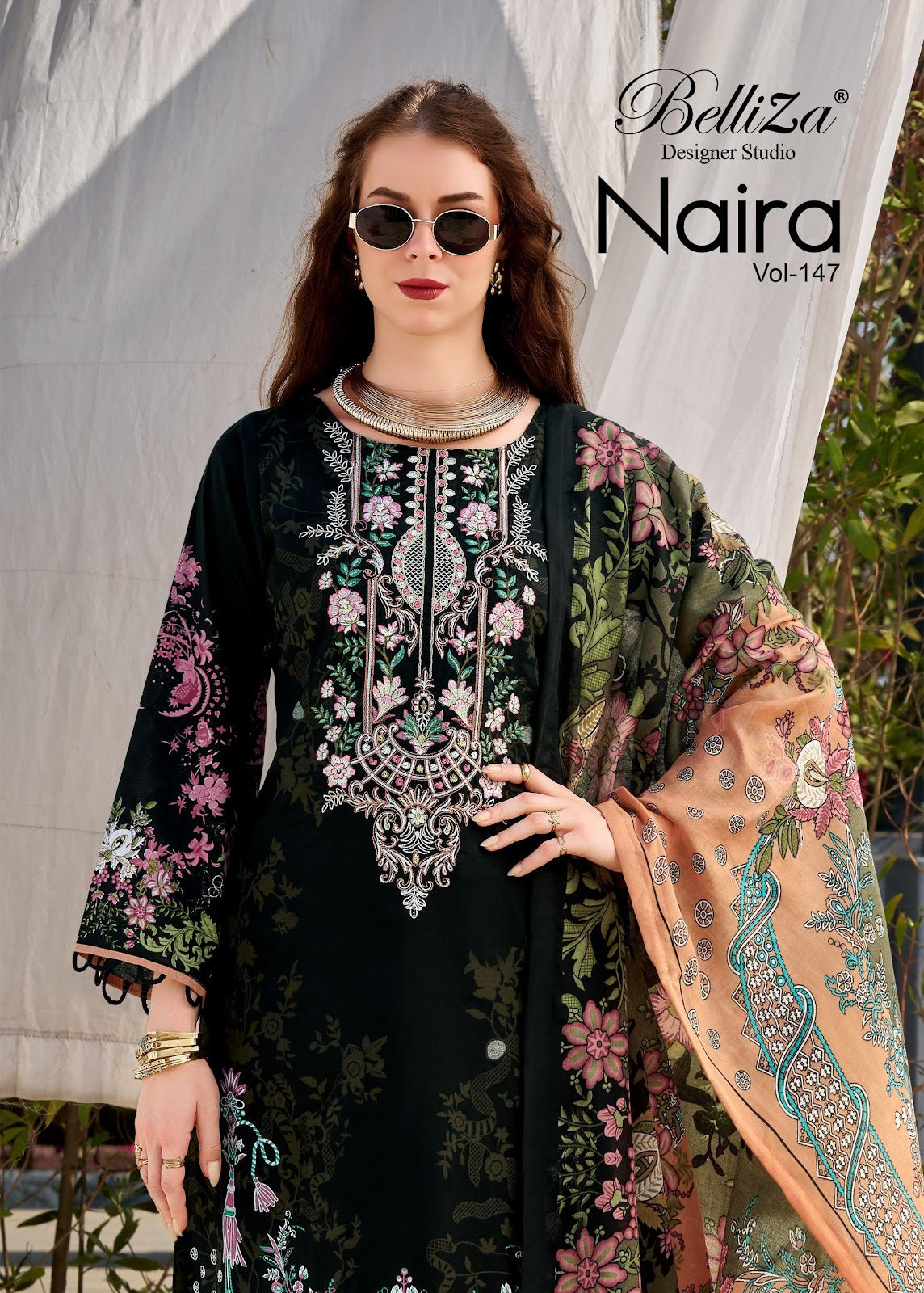 Naira Vol 147 Belliza Designer Studio Cotton Karachi Salwar Suits Manufacturer India