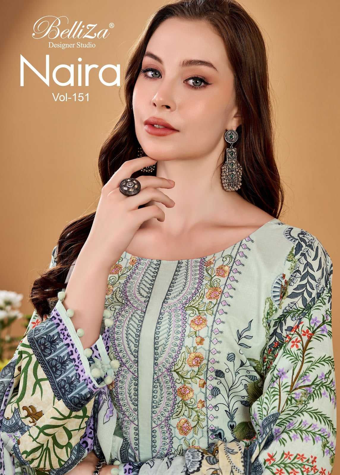 Naira Vol 151 Belliza Designer Studio Cotton Karachi Salwar Suits Supplier India