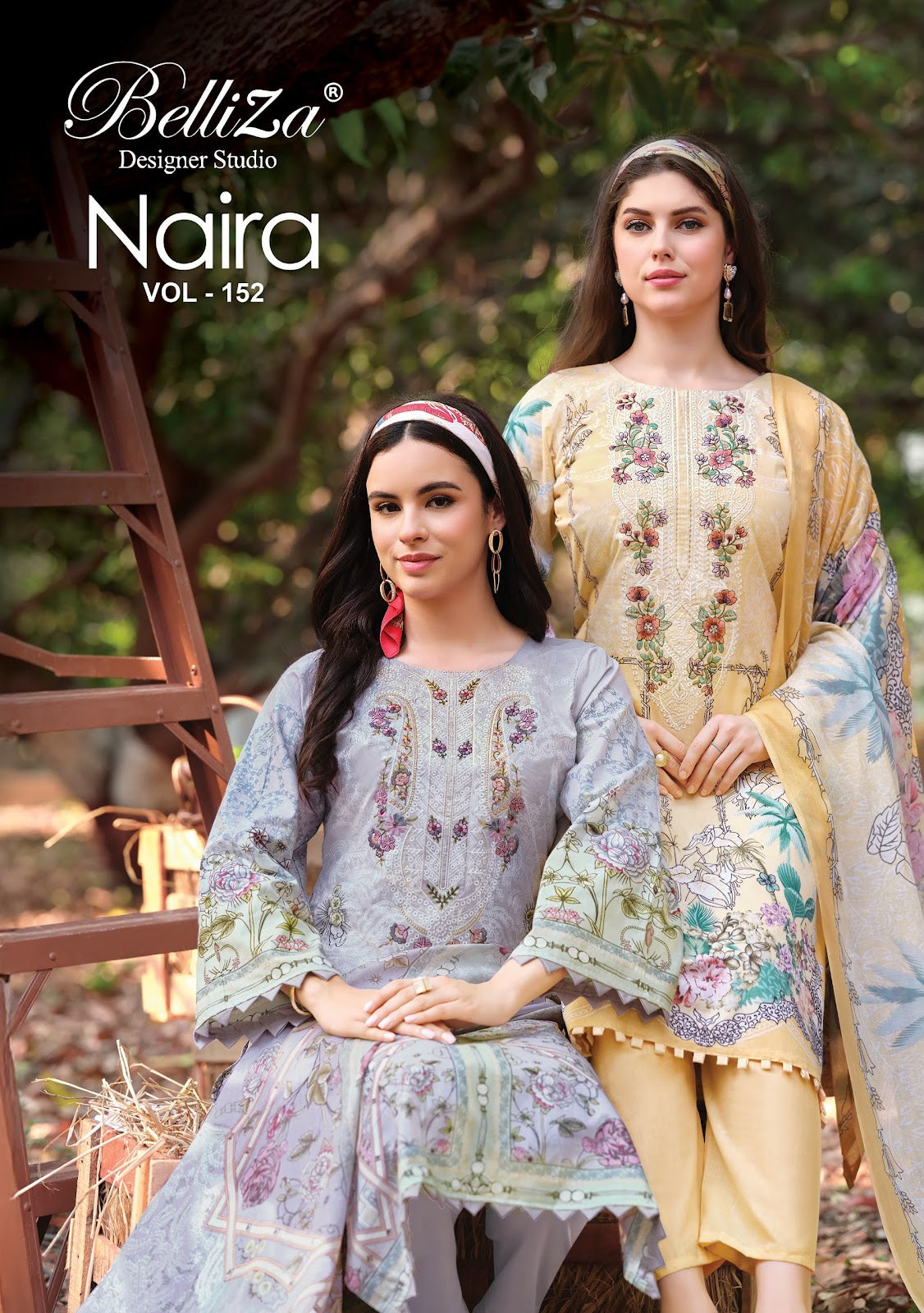 Naira Vol 152 Belliza Designer Studio Cotton Karachi Salwar Suits Exporter Gujarat