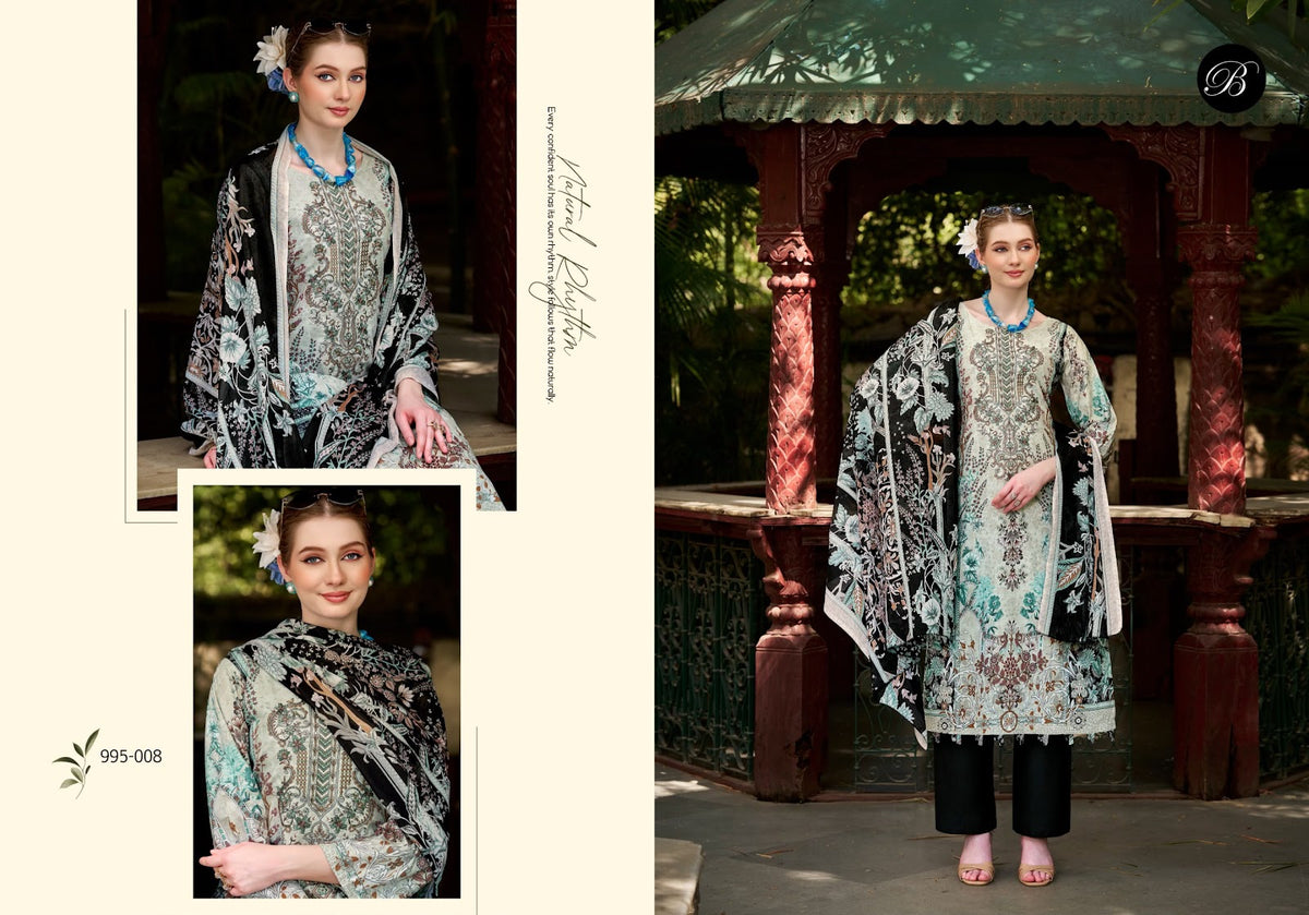Naira Vol 153 Belliza Designer Studio Cotton Karachi Salwar Suits Exporter Ahmedabad