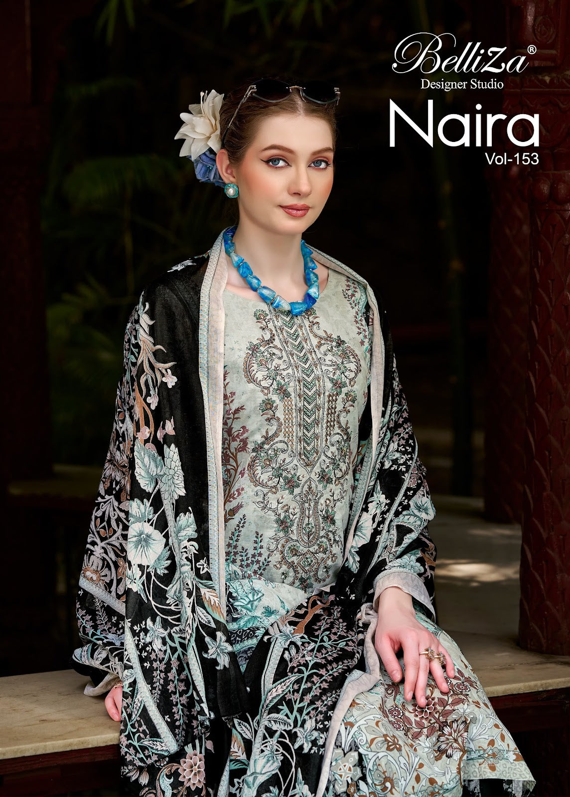 Naira Vol 153 Belliza Designer Studio Cotton Karachi Salwar Suits Exporter Ahmedabad