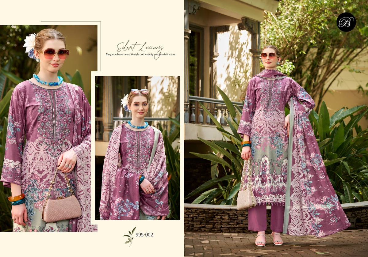 Naira Vol 153 Belliza Designer Studio Cotton Karachi Salwar Suits Exporter Ahmedabad