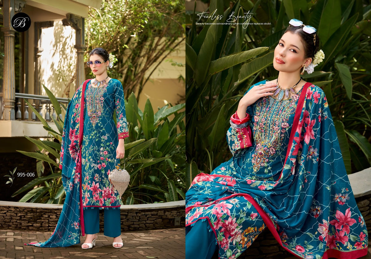 Naira Vol 153 Belliza Designer Studio Cotton Karachi Salwar Suits Exporter Ahmedabad