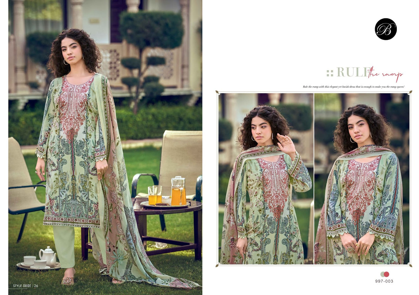 Naira Vol 154 Belliza Designer Studio Cotton Karachi Salwar Suits Supplier Ahmedabad