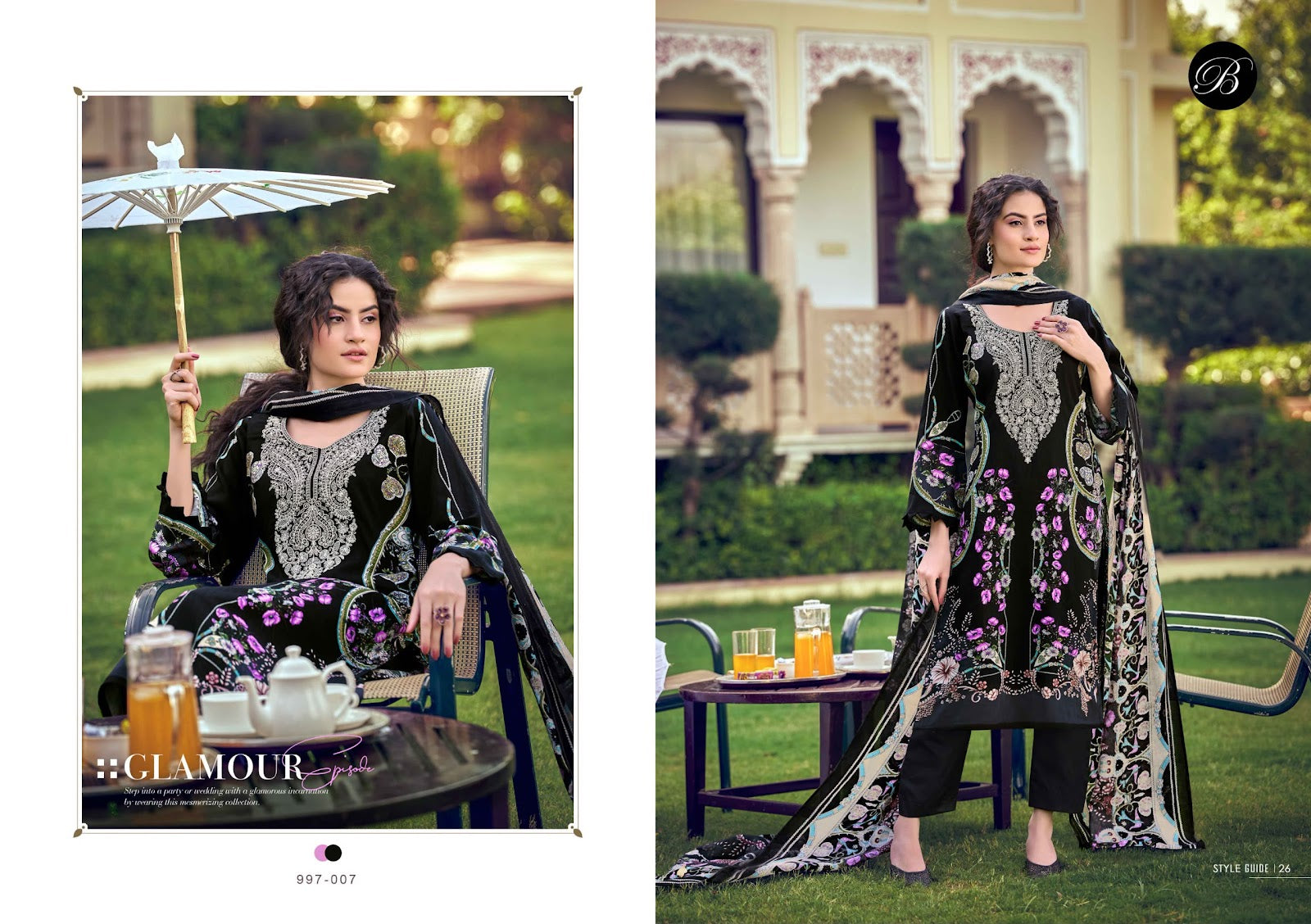 Naira Vol 154 Belliza Designer Studio Cotton Karachi Salwar Suits Supplier Ahmedabad
