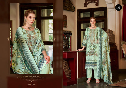 Naira Vol 155 Belliza Designer Studio Pure Cotton Karachi Salwar Suits Supplier