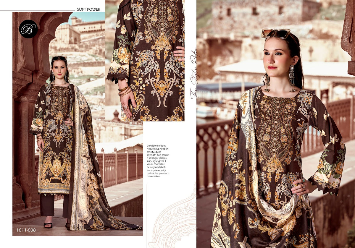 Naira Vol 158 Belliza Designer Studio Cotton Karachi Salwar Suits Wholesaler Gujarat