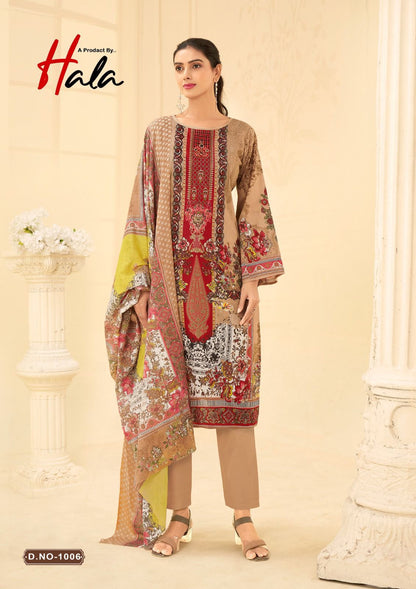 Naira Vol 1 Hala Cotton Karachi Salwar Suits Exporter
