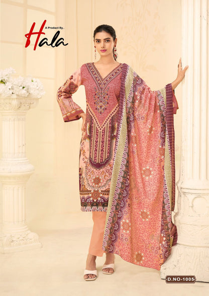 Naira Vol 1 Hala Cotton Karachi Salwar Suits Exporter