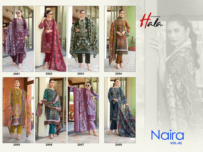 Naira Vol 2 Hala Cotton Karachi Salwar Suits Wholesaler