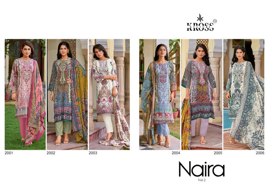 Naira Vol 2 Kross Kulture Heavy Cotton Karachi Salwar Suits Wholesaler Ahmedabad