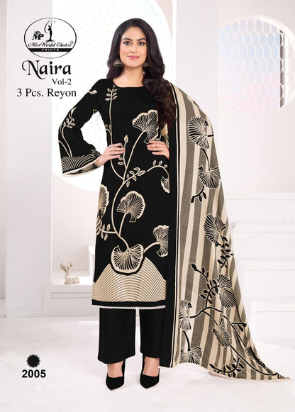 Naira Vol 2 Miss World Choice Rayon Pant Style Suits Exporter
