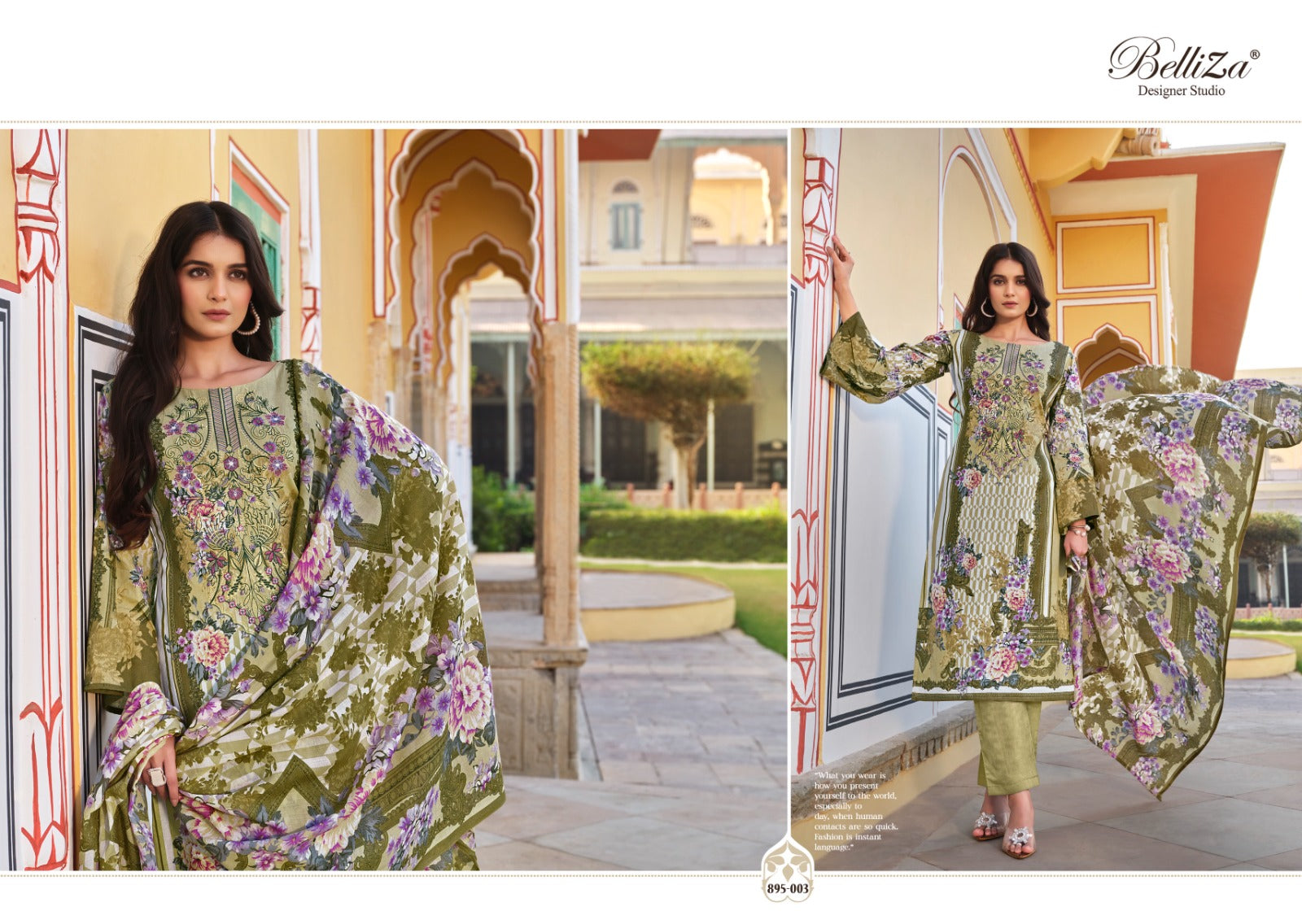 Naira Vol 42 Belliza Designer Studio Cotton Karachi Salwar Suits