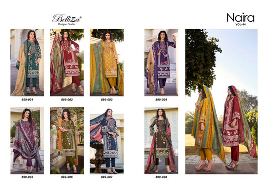 Naira Vol 44 Belliza Designer Studio Cotton Karachi Salwar Suits