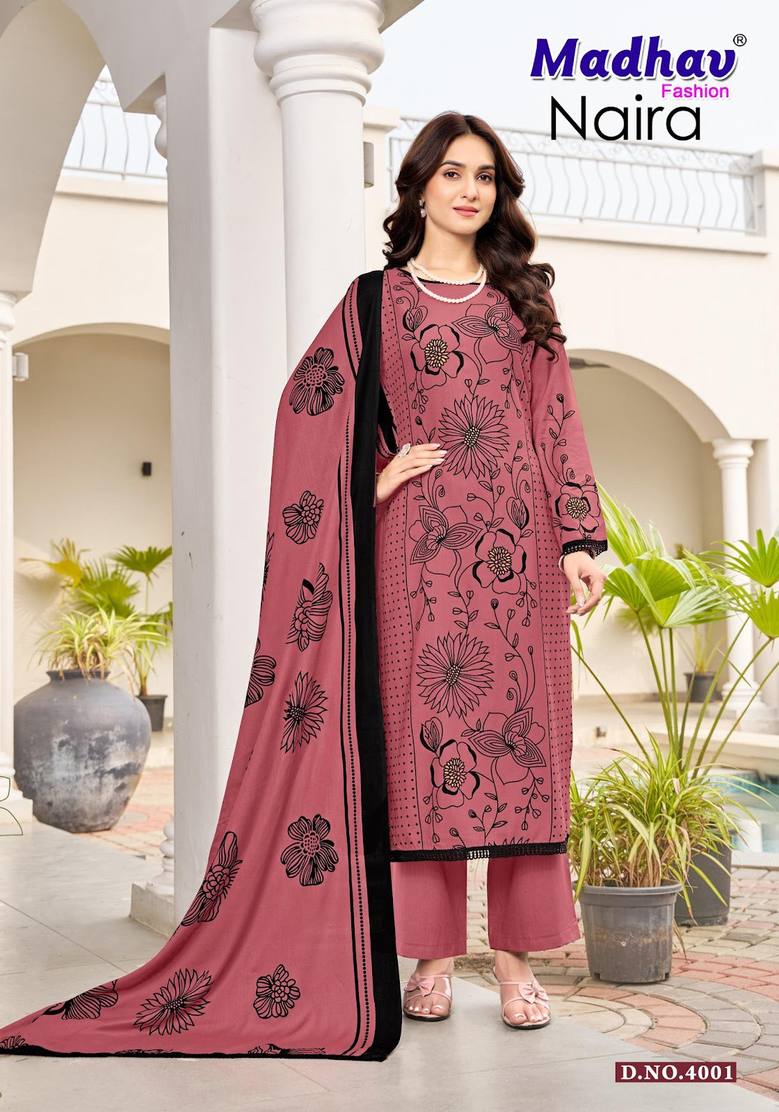 Naira Vol 4 Madhav Fashion Rayon Karachi Salwar Suits Wholesaler Ahmedabad