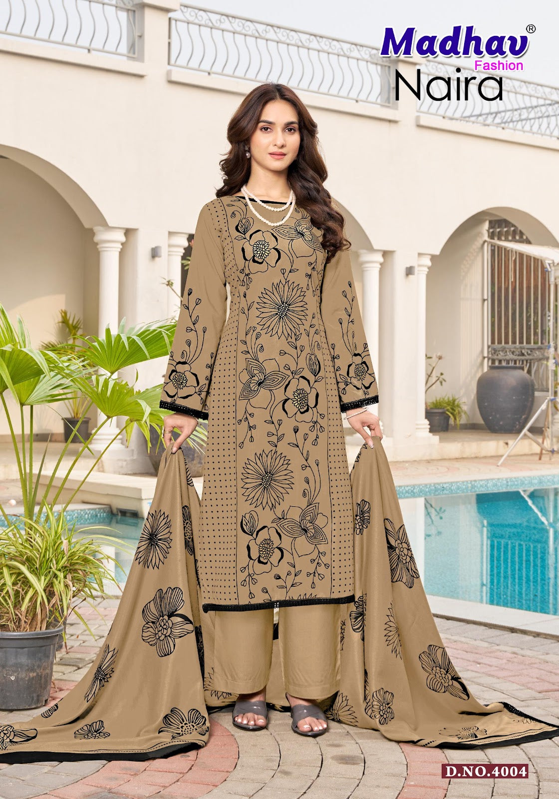 Naira Vol 4 Madhav Fashion Rayon Karachi Salwar Suits Wholesaler Ahmedabad