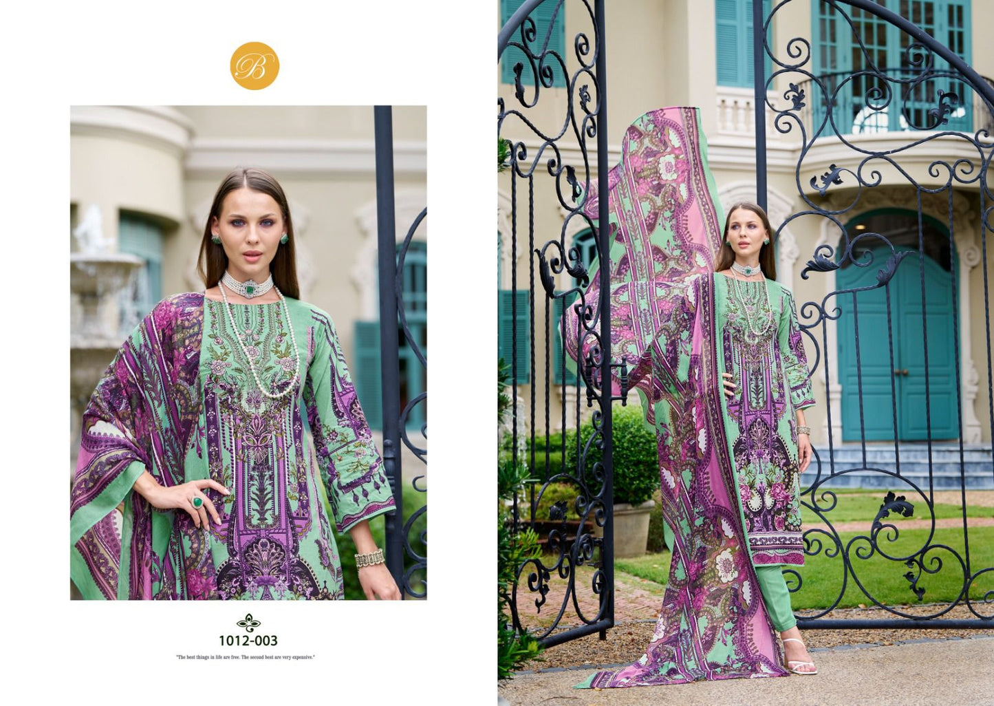 Naira Vol 86 Belliza Designer Studio Cotton Karachi Salwar Suits Wholesale Price