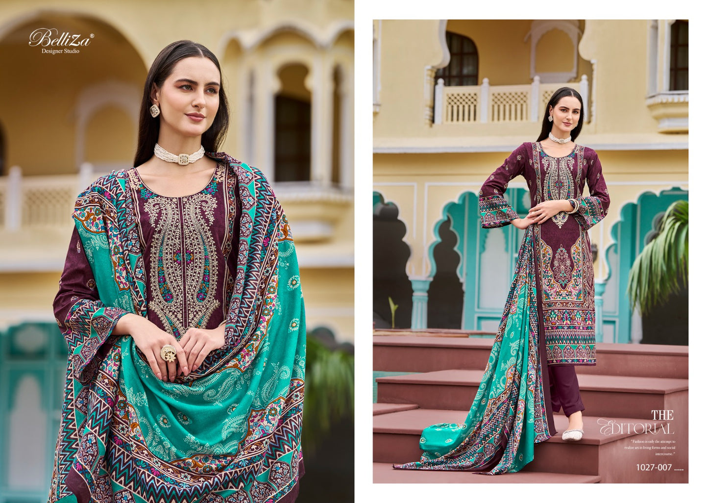 Naira Vol 90 Belliza Designer Studio Cotton Karachi Salwar Suits Supplier India