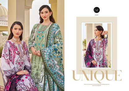 Naira Vol 91 Belliza Designer Studio Cotton Karachi Salwar Suits Exporter Ahmedabad