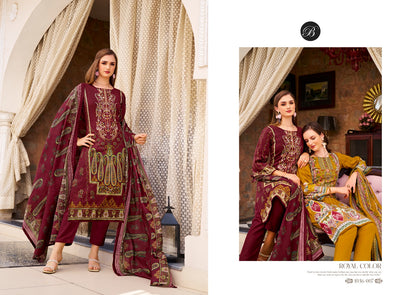 Naira Vol 93 Belliza Designer Studio Pure Cotton Karachi Salwar Suits Supplier