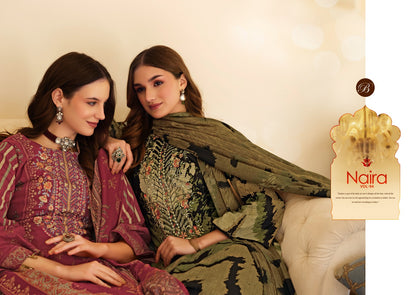 Naira Vol 94 Belliza Designer Studio Pure Cotton Karachi Salwar Suits Wholesaler India