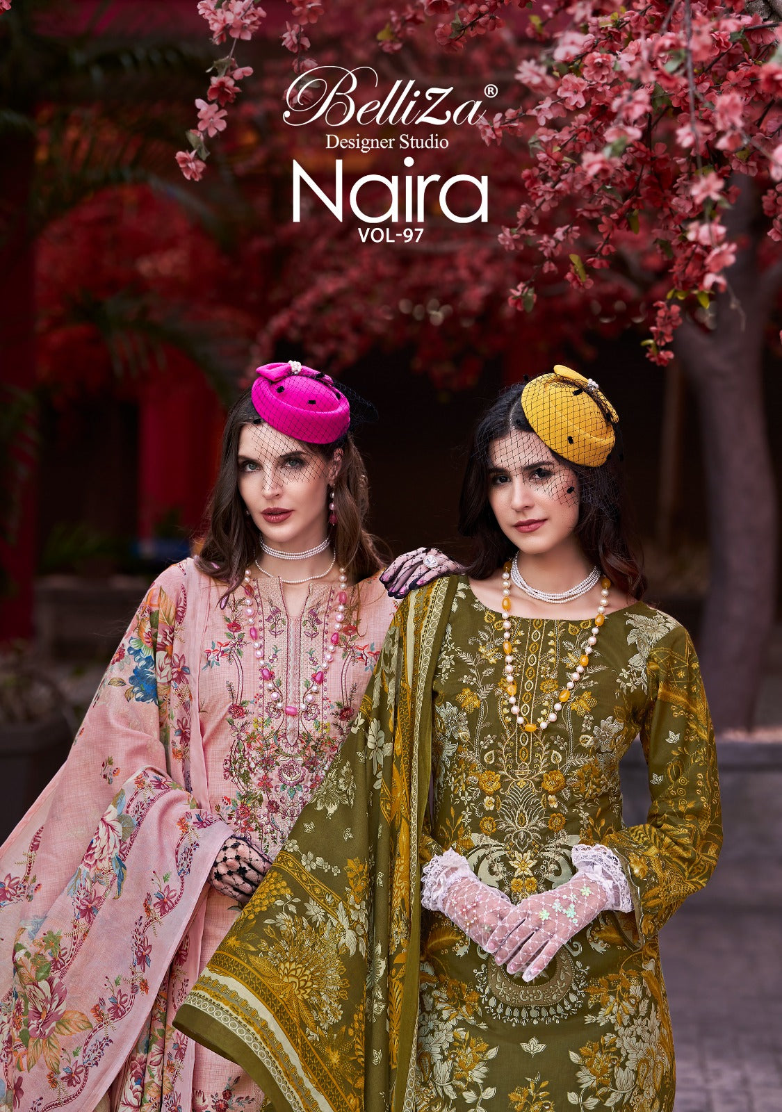 Naira Vol 97 Belliza Designer Studio Cotton Karachi Salwar Suits Supplier