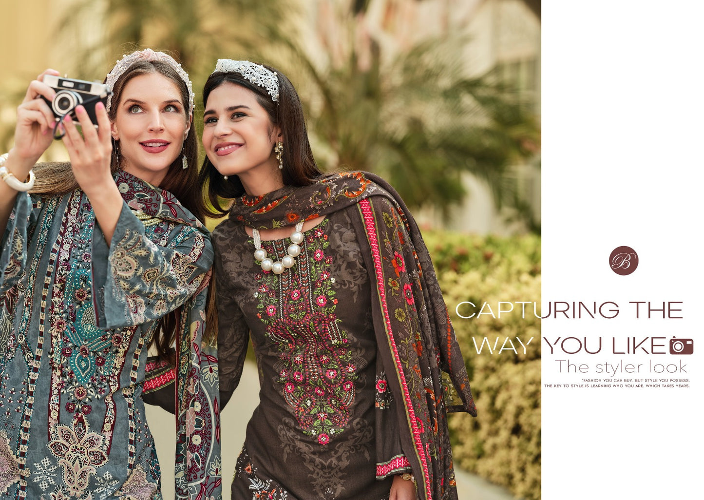 नायरा वॉल्यूम 98 बेलिज़ा डिज़ाइनर स्टूडियो कॉटन कराची सलवार सूट निर्माता भारत