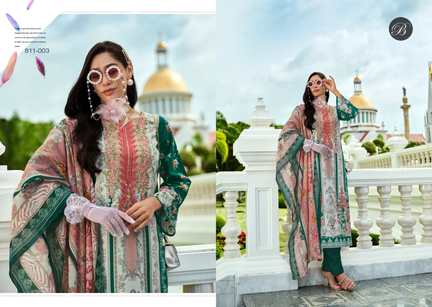 Naira Vol 99 Belliza Designer Studio Cotton Karachi Salwar Suits Wholesale Rate