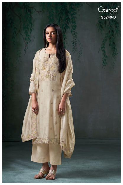 Nairaah S5240 Ganga Woven Silk Pant Style Suits Manufacturer
