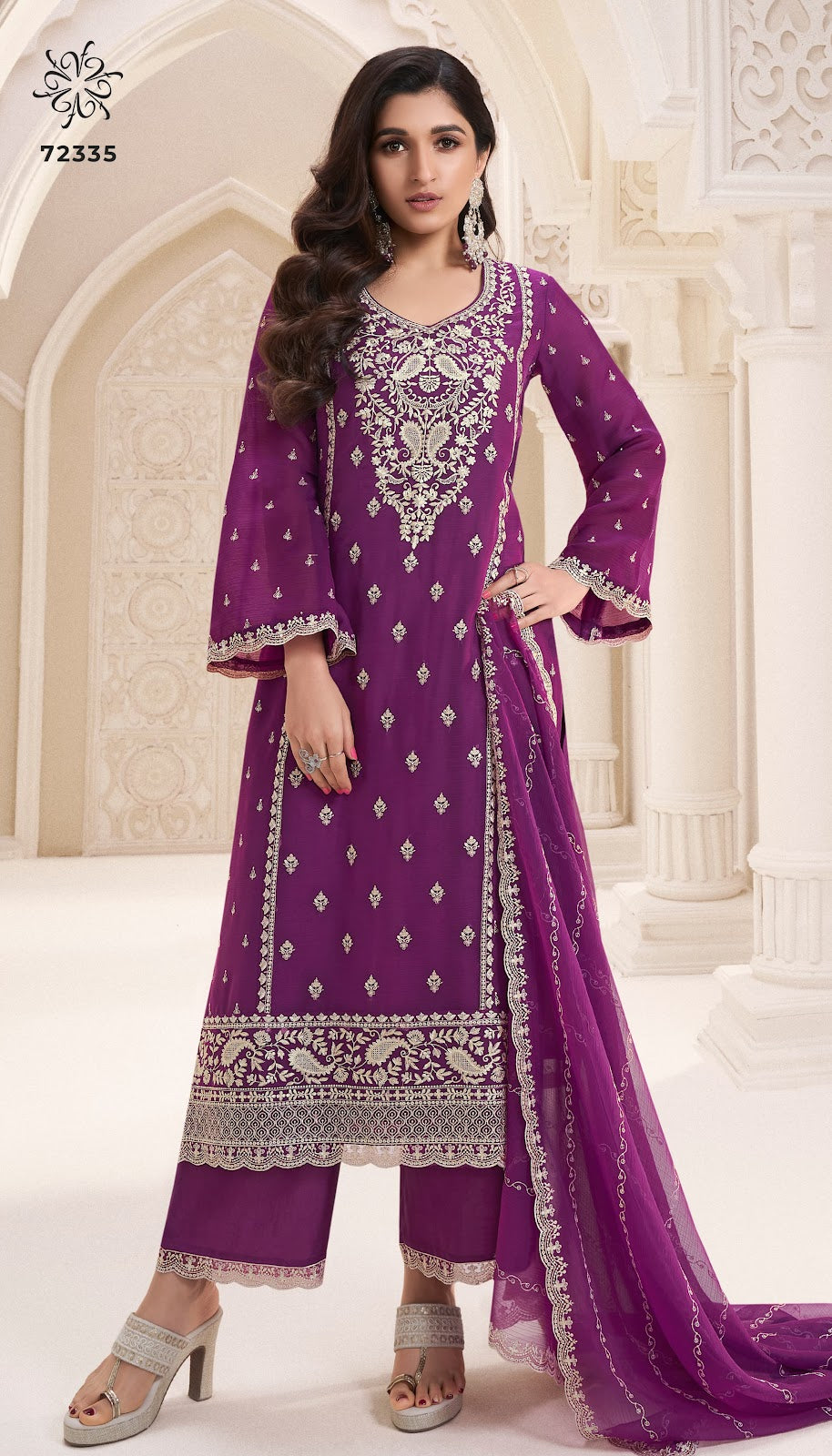 Naisa Kuleesh Vinay Fashion Llp Silk Chiffon Plazzo Style Suits Manufacturer Gujarat