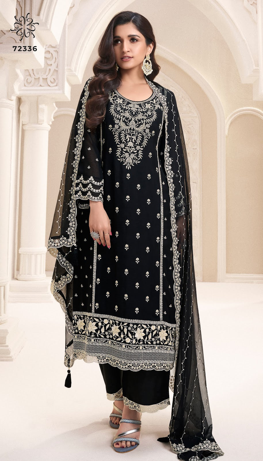 Naisa Kuleesh Vinay Fashion Llp Silk Chiffon Plazzo Style Suits Manufacturer Gujarat