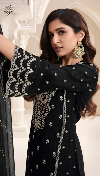 Naisa Kuleesh Vinay Fashion Llp Silk Chiffon Plazzo Style Suits Manufacturer Gujarat