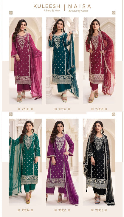 Naisa Kuleesh Vinay Fashion Llp Silk Chiffon Plazzo Style Suits Manufacturer Gujarat