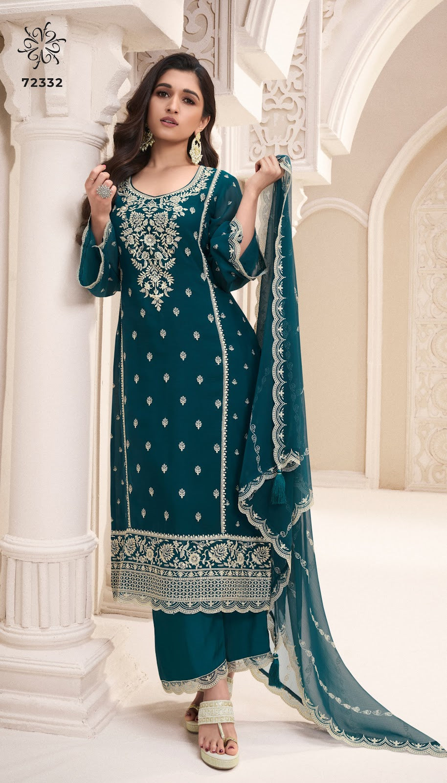Naisa Kuleesh Vinay Fashion Llp Silk Chiffon Plazzo Style Suits Manufacturer Gujarat