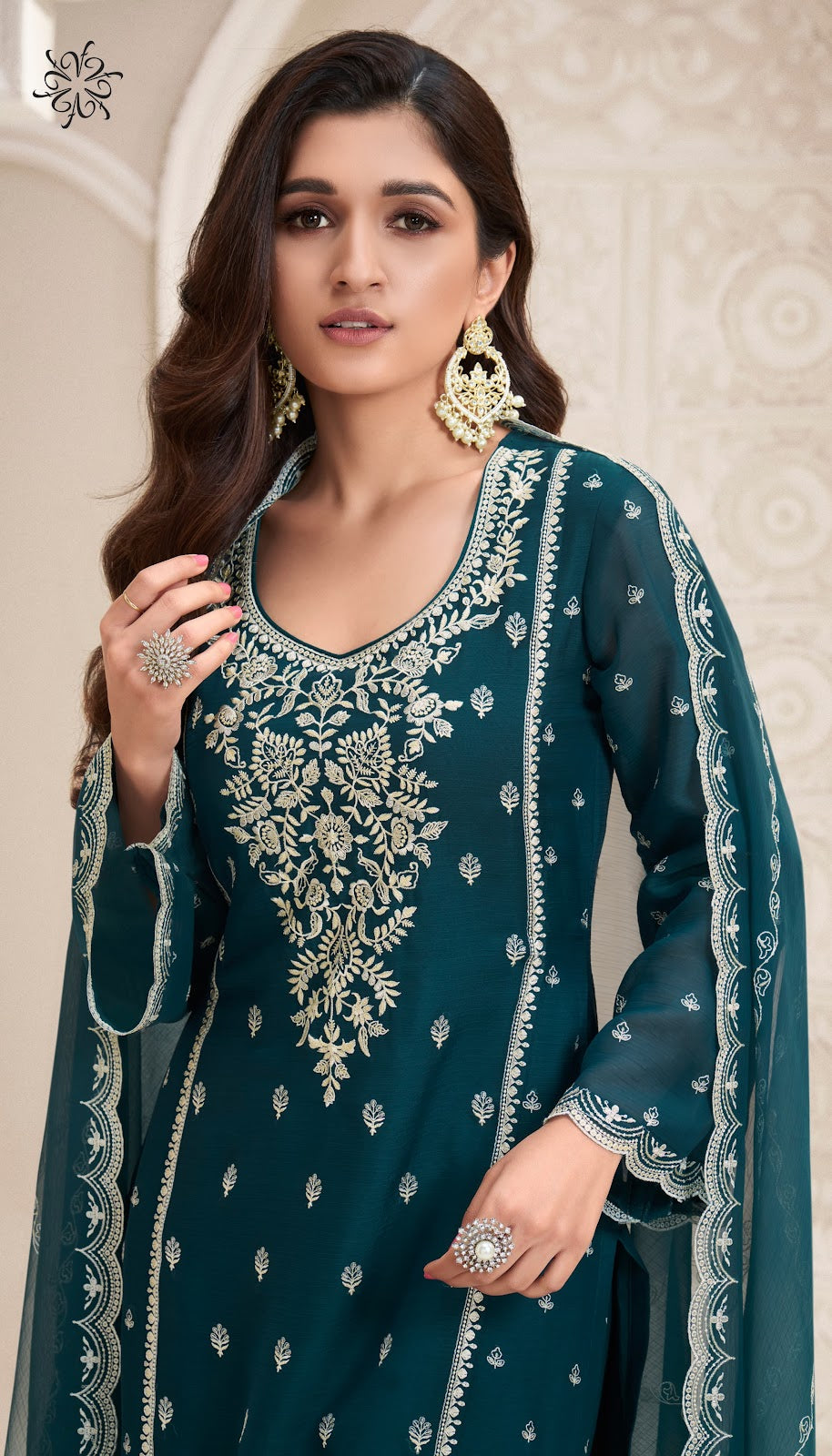 Naisa Kuleesh Vinay Fashion Llp Silk Chiffon Plazzo Style Suits Manufacturer Gujarat