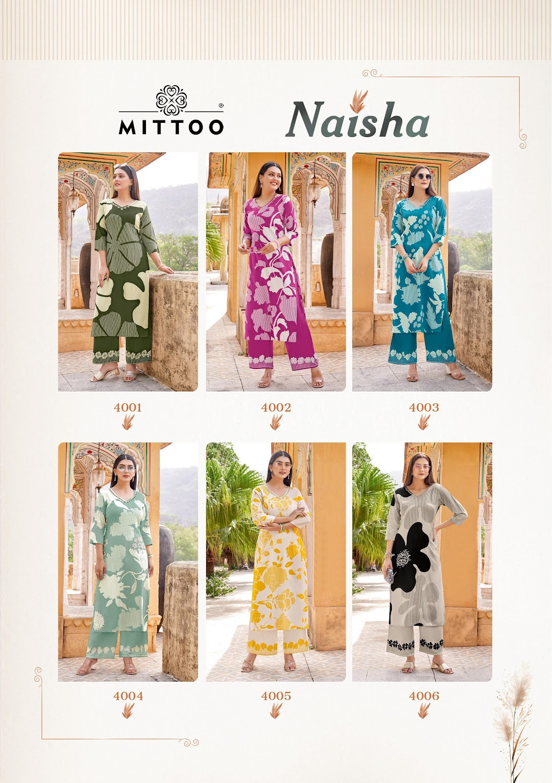 Naisha Mittoo Rayon Co Ord Set Wholesaler