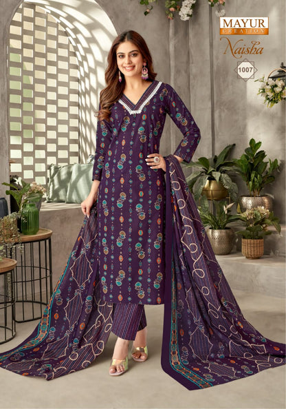 Naisha Vol 1 Mayur Creation Cotton Dress Material Manufacturer India