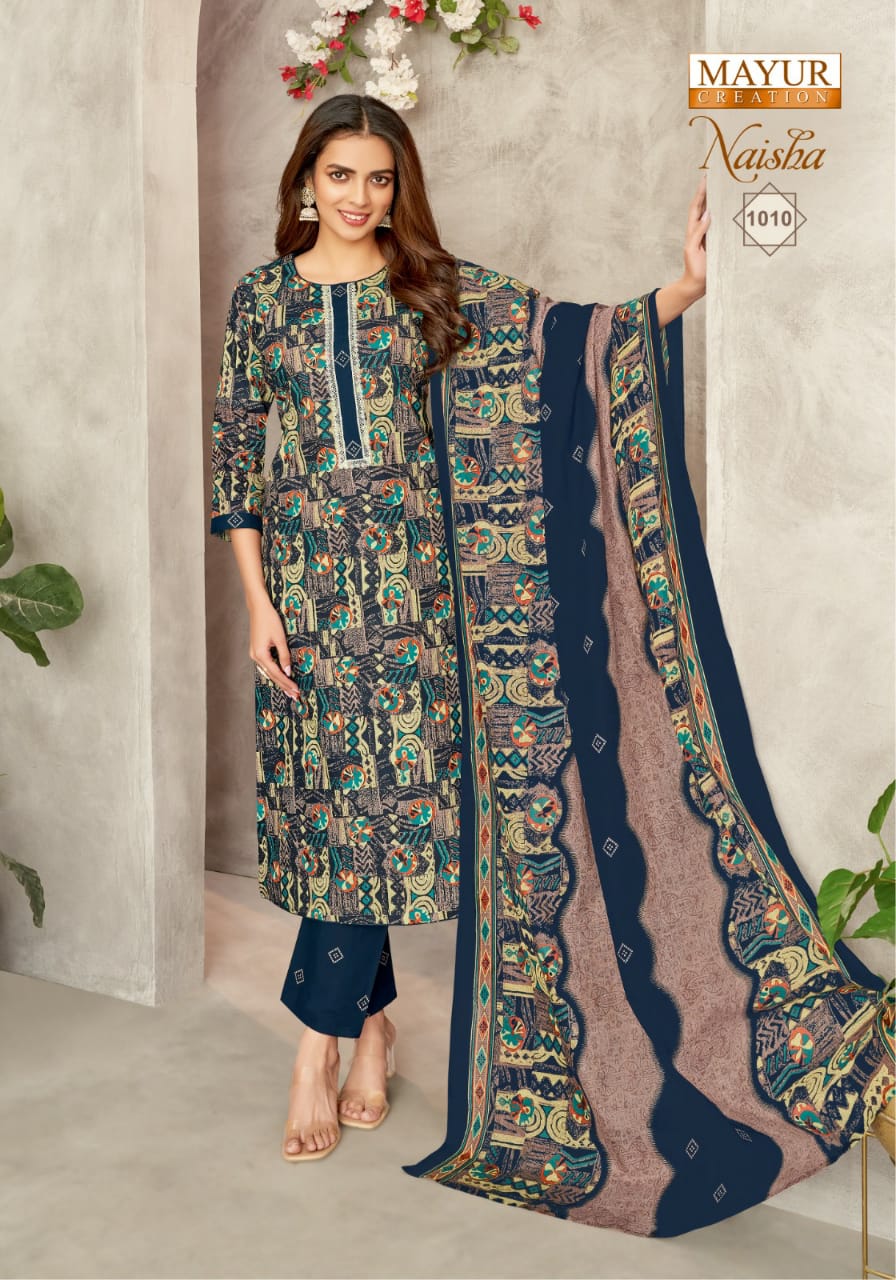 Naisha Vol 1 Mayur Creation Cotton Dress Material Manufacturer India