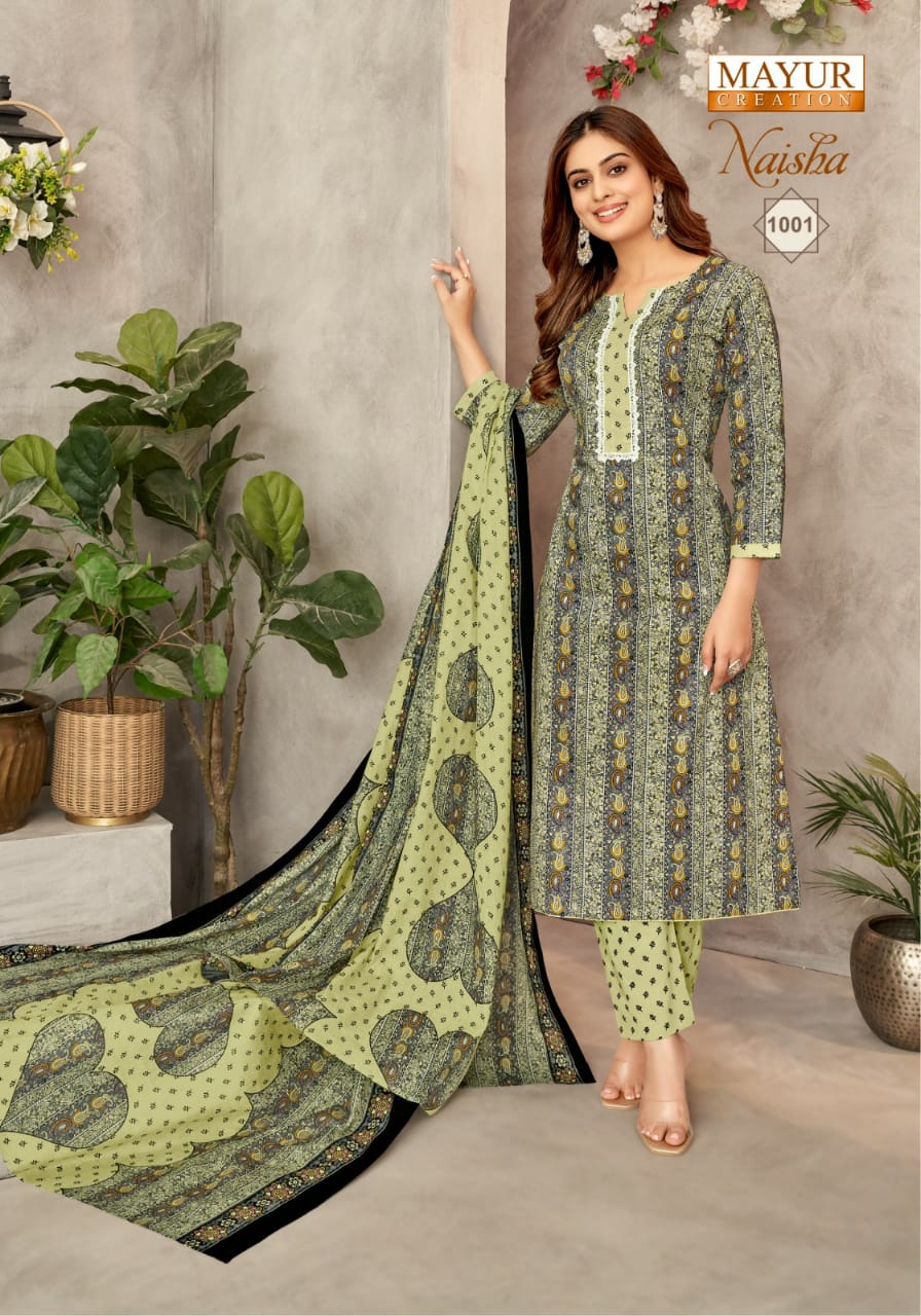 Naisha Vol 1 Mayur Creation Cotton Dress Material Manufacturer India