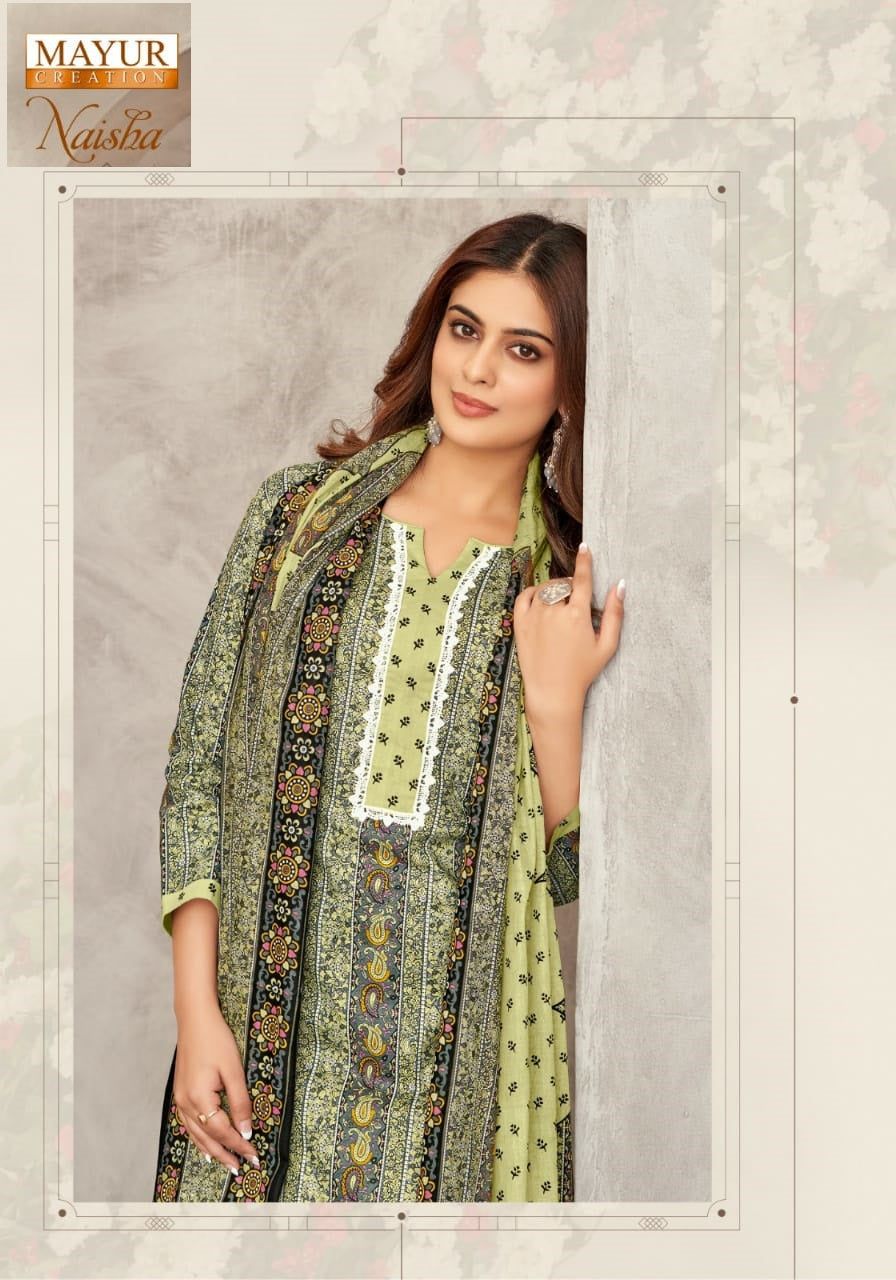 Naisha Vol 1 Mayur Creation Cotton Dress Material Manufacturer India