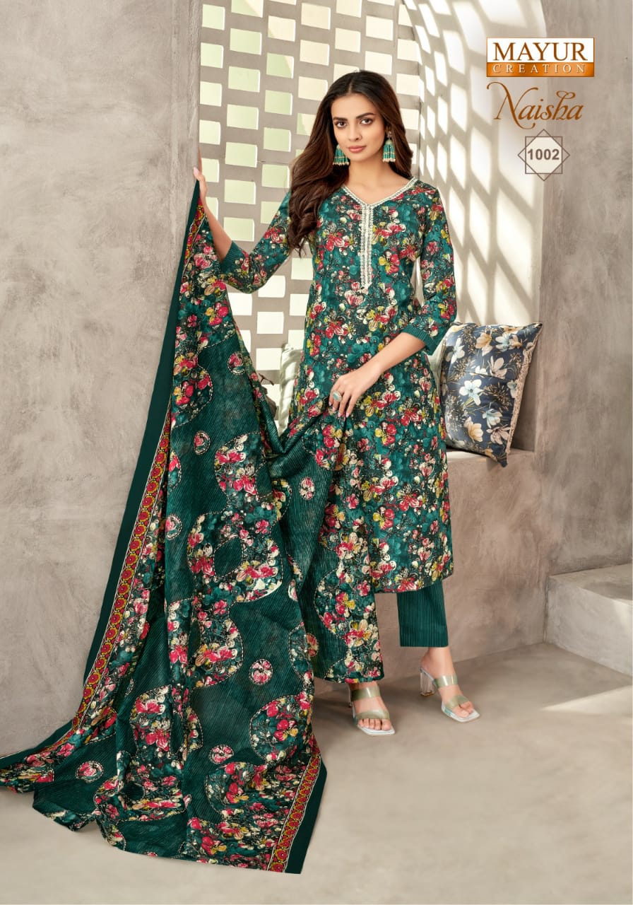 Naisha Vol 1 Mayur Creation Cotton Dress Material Manufacturer India