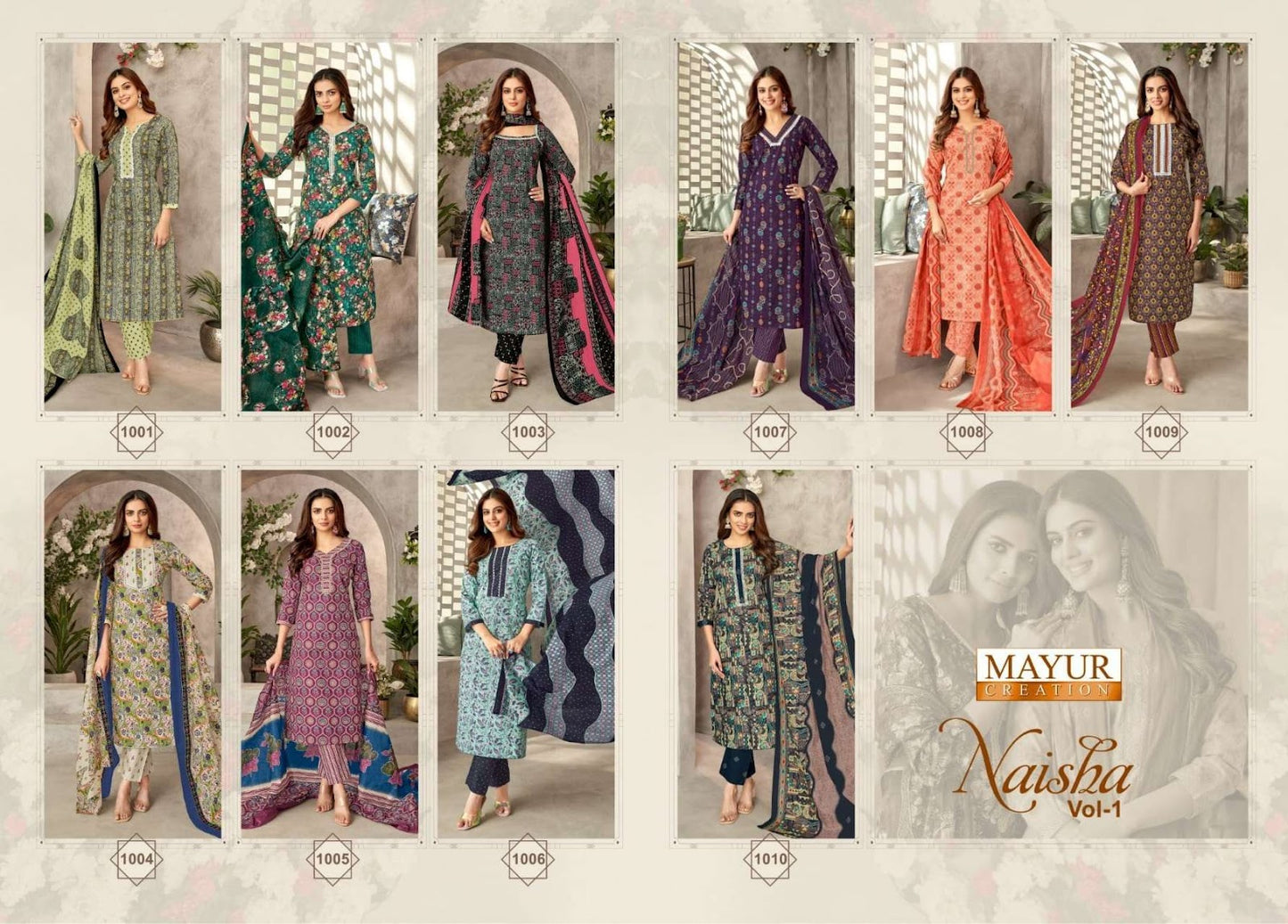 Naisha Vol 1 Mayur Creation Readymade Cotton Pant Suits Wholesale Price