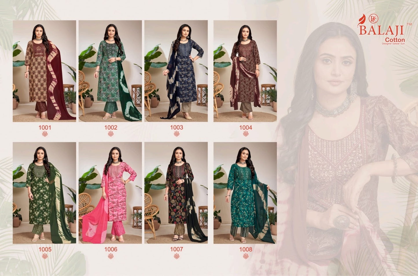 Naishaa Balaji Cotton Readymade Pant Style Suits Wholesaler Gujarat