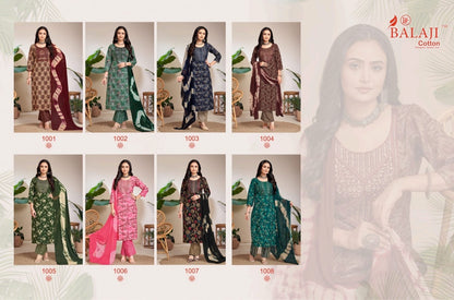 Naishaa Balaji Cotton Readymade Pant Style Suits Wholesaler Gujarat