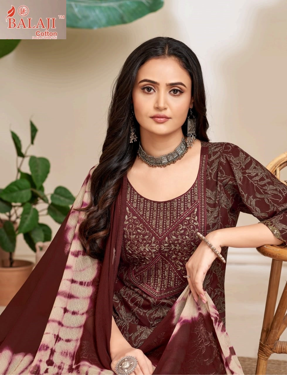 Naishaa Balaji Cotton Readymade Pant Style Suits Wholesaler Gujarat