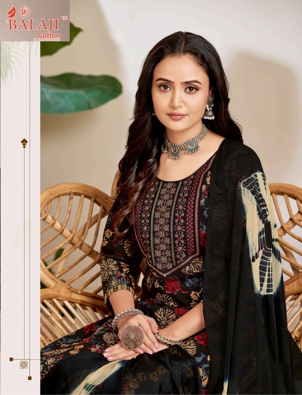 Naishaa Balaji Cotton Readymade Pant Style Suits Wholesaler Gujarat