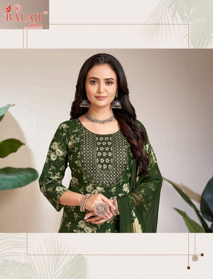 Naishaa Balaji Cotton Readymade Pant Style Suits Wholesaler Gujarat