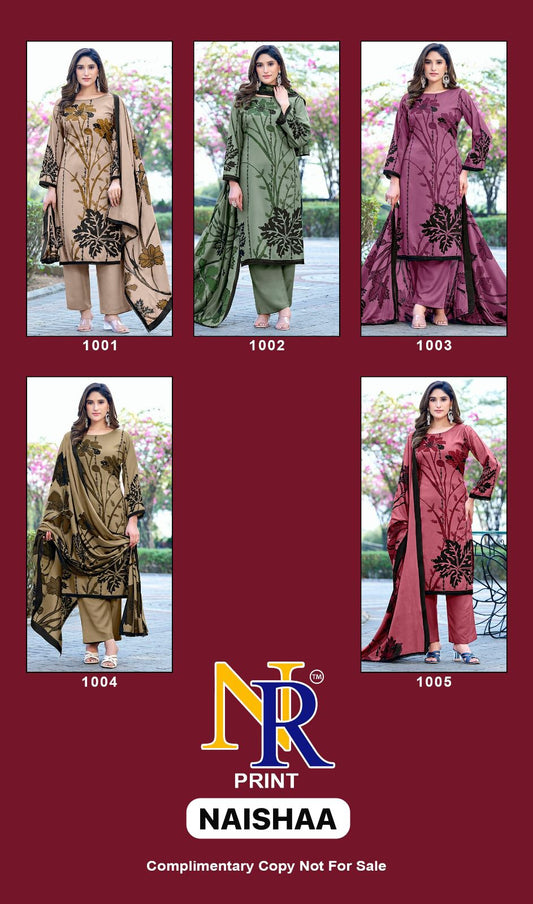 Naishaa Vol 1 Nr Print Rayon Salwar Suits Wholesaler Ahmedabad